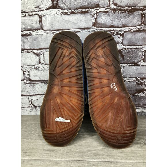 UGG Neumel Blue Fabric Fur WHT Lace Up Chukka Boots Men Sz 43EU/10M US 1117613 main image 10